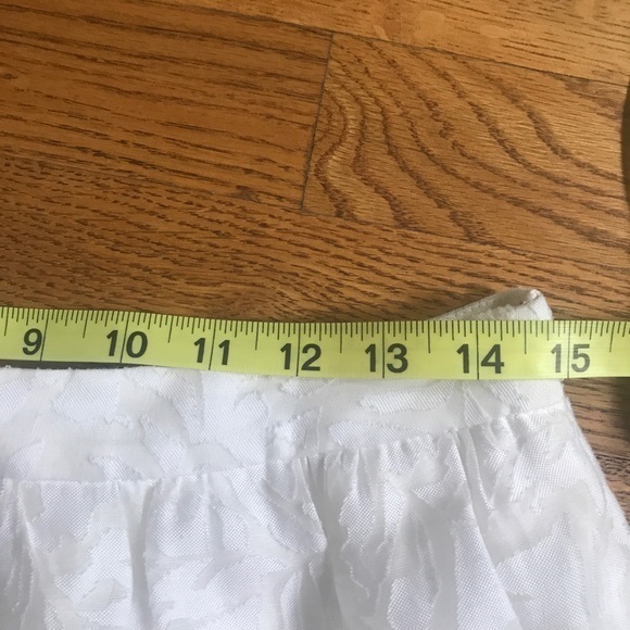 J. Crew sheer burnout white skirt pockets a-line‎ 6 - Picture 5 of 8